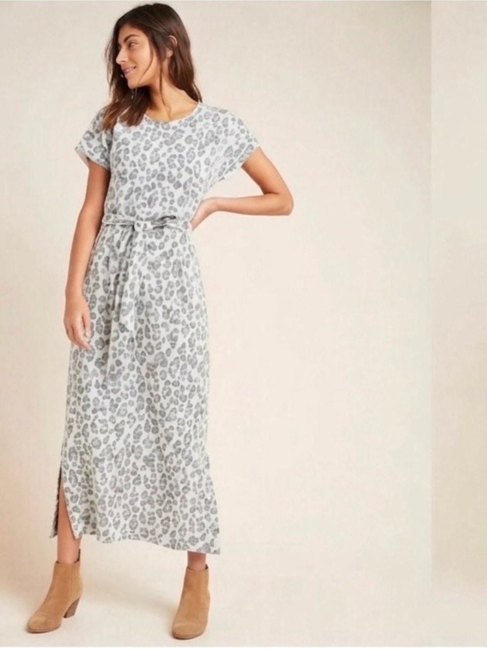 Anthropologie Dolan Left Coast Taleen Textured Knit Dress Size XL